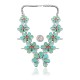 Squash Blossom .925 Sterling Silver Certified Authentic Navajo Native American Natural Turquoise Coral Necklace 35110 All Products NB848909285537 35110 (by LomaSiiva)
