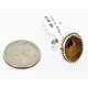 .925 Sterling Silver Handmade Certified Authentic Navajo Natural Tigers Eye Native American Ring  12831-1