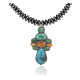 .925 Sterling Silver Certified Authentic Handmade Navajo Native American Natural Turquoise Spiny Oyster Necklace and Pendant 35134 All Products NB848909285561 35134 (by LomaSiiva)