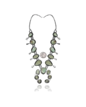 .925 Sterling Silver Certified Authentic Handmade Navajo Native American Natural Turquoise Necklace 35135 .925 Sterling Silver Certified Authentic Handmade Navajo Native American Natural Turquoise Necklace 35135