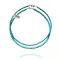 .925 Sterling Silver Certified Authentic Navajo Native American 2 strand Magnesite Necklace 35145