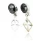 Certified Authentic Handmade Navajo .925 Sterling Silver Native American Natural Lapis Post Earrings 27115-2-2