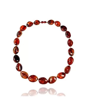 .925 Sterling Silver Certified Authentic Navajo Native American 1 strand Amber Necklace 35144 .925 Sterling Silver Certified Authentic Navajo Native American 1 strand Amber Necklace 35144