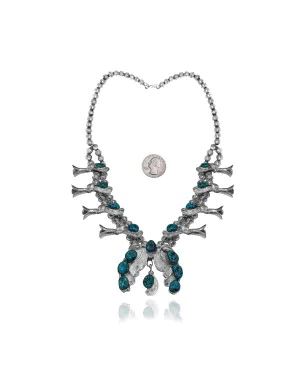 Feather .925 Sterling Silver Certified Authentic Handmade Navajo Native American Turquoise Necklace 35164 Feather .925 Sterling Silver Certified Authentic Handmade Navajo Native American Turquoise Necklace 35164