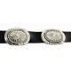 Certified Authentic Navajo Nickel Copper Natural Turquoise Concho Belt 19157