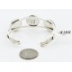 Handmade Certified Authentic Navajo .925 Sterling Silver Natural Jade Native American Bracelet 12822