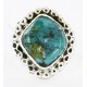 .925 Sterling Silver Handmade Certified Authentic Navajo Natural Turquoise Native American Ring  17000-2