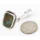 .925 Sterling Silver Handmade Certified Authentic Navajo Natural Turquoise Native American Ring  17000-7