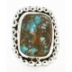 925 Sterling Silver Handmade Certified Authentic Navajo Natural Turquoise Native American Ring  17000-10