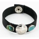 Handmade Navajo Sterling Silver Natural Turquoise Bracelet 12836-2 Handmade Navajo Sterling Silver Natural Turquoise Bracelet 12836-2