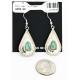 Certified Authentic Handmade Navajo .925 Sterling Silver Dangle Native American Earrings Natural Turquoise 27190-1 Certified Authentic Handmade Navajo .925 Sterling Silver Dangle Native American Earrings Natural Turquoise 27190-1