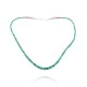 Chain .925 Sterling Silver Certified Authentic Navajo Native American 1 strand Natural Turquoise Necklace 35168 Chain .925 Sterling Silver Certified Authentic Navajo Native American 1 strand Natural Turquoise Necklace 35168