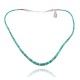 Chain .925 Sterling Silver Certified Authentic Navajo Native American 1 strand Natural Turquoise Necklace 35168 Necklaces & Pendants NB848909285595 35168 (by LomaSiiva)