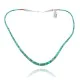 Chain .925 Sterling Silver Certified Authentic Navajo Native American 1 strand Natural Turquoise Necklace 35168 Chain .925 Sterling Silver Certified Authentic Navajo Native American 1 strand Natural Turquoise Necklace 35168
