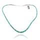 Chain .925 Sterling Silver Certified Authentic Navajo Native American 1 strand Natural Turquoise Necklace 35168 Chain .925 Sterling Silver Certified Authentic Navajo Native American 1 strand Natural Turquoise Necklace 35168