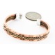 Handmade Feather Certified Authentic Navajo Pure Copper and Brass Native American Bracelet 12846-1 Handmade Feather Certified Authentic Navajo Pure Copper and Brass Native American Bracelet 12846-1