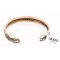 Handmade Certified Authentic Navajo Pure Copper and Brass Native American Bracelet 12846-4