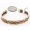 Handmade Certified Authentic Navajo Pure Copper and Brass Native American Bracelet 12846-4