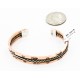 Handmade Horse Certified Authentic Navajo Pure Copper and Brass Native American Bracelet 12846-2