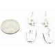 Certified Authentic Handmade Navajo .925 Sterling Silver Natural Spiny Oyster Native American Dangle Earrings  27163-1