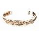 Handmade Bear Paw Navajo Copper and Brass Bracelet 12846-3