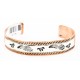Handmade Feather Horse Certified Authentic Navajo Pure .925 Sterling Silver and Copper Native American Bracelet 12776