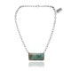 Delicate .925 Sterling Silver Certified Authentic Navajo Native American Natural Turquoise Necklace Pendant 35192 Delicate .925 Sterling Silver Certified Authentic Navajo Native American Natural Turquoise Necklace Pendant 35192