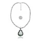 .925 Sterling Silver Certified Authentic Navajo Native American Natural Turquoise Necklace Pendant 35193 .925 Sterling Silver Certified Authentic Navajo Native American Natural Turquoise Necklace Pendant 35193