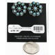 Certified Authentic Handmade Navajo .925 Sterling Silver Clip Native American Earrings Natural Turquoise 17488