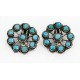 Certified Authentic Handmade Navajo .925 Sterling Silver Clip Native American Earrings Natural Turquoise 17488 Certified Authentic Handmade Navajo .925 Sterling Silver Clip Native American Earrings Natural Turquoise 17488