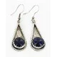 Certified Authentic Handmade Navajo .925 Sterling Silver Dangle Native American Earrings Natural Lapis 18046 Certified Authentic Handmade Navajo .925 Sterling Silver Dangle Native American Earrings Natural Lapis 18046