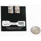 Rare Certified Authentic Handmade Navajo .925 Sterling Silver Clip Native American Earrings 1 17938-1