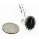 .925 Sterling Silver Handmade Certified Authentic Navajo Natural Black Onyx Oval Native American Ring 16998-2 .925 Sterling Silver Handmade Certified Authentic Navajo Natural Black Onyx Oval Native American Ring 16998-2