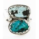 .925 Sterling Silver Handmade Navajo Natural Turquoise Ring 16982-3
