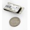 Handmade Certified Authentic Navajo Nickel and .925 Sterling Silver Natural Turquoise Native American Money Clip 11238-6