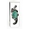 Handmade Certified Authentic Navajo Nickel and .925 Sterling Silver Natural Turquoise Native American Money Clip 11238-6