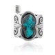 Designers Edition .925 Sterling Silver Certified Authentic Navajo Native American Natural Turquoise Overlay Cuff Bracelet 32131 All Products NB15122312978 32131 (by LomaSiiva)