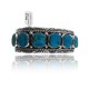Multi Turquoise .925 Sterling Silver Certified Authentic Navajo Native American Natural Turquoise Cuff Bracelet 32143 All Products NB15122312990 32143 (by LomaSiiva)