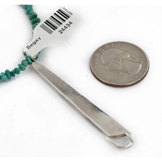 .925 Sterling Silver Handmade Certified Authentic Navajo Natural Chips Turquoise Chips Coral Native American Necklace 24434-15771 .925 Sterling Silver Handmade Certified Authentic Navajo Natural Chips Turquoise Chips Coral Native American Necklace 24434-15771