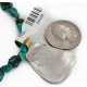 .925 Sterling Silver and 12kt Gold Filled Handmade INDIAN Certified Authentic Navajo Natural Turquoise Native American Necklace 24425-16065-3