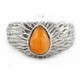 925 Sterling Silver Handmade Certified Authentic Navajo Natural Spiny Oyster Native American Ring  24429-2
