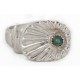 925 Sterling Silver Handmade Certified Authentic Navajo Natural Turquoise Native American Ring  24430-2