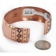 Handmade Certified Authentic Navajo .925 Sterling Silver and Pure Copper Native American Bracelet 24440-3 Handmade Certified Authentic Navajo .925 Sterling Silver and Pure Copper Native American Bracelet 24440-3