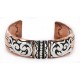 Handmade Navajo .925 Sterling Silver and Pure Copper Bracelet 24442-2