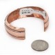 Handmade Navajo .925 Sterling Silver and Pure Copper Bracelet 24442-2
