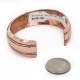 Handmade Navajo .925 Sterling Silver and Pure Copper Bracelet 24442-2
