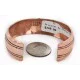 Handmade Navajo .925 Sterling Silver and Pure Copper Bracelet 24442-2