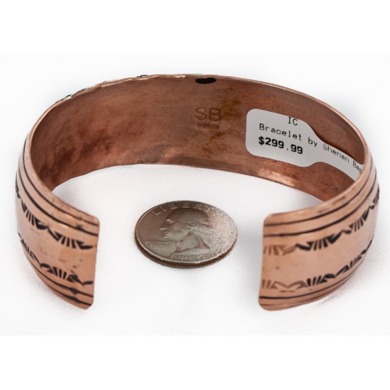 Handmade Certified Authentic Navajo Pure .925 Sterling Silver and Copper Native American Bracelet 24440-1 Handmade Certified Authentic Navajo Pure .925 Sterling Silver and Copper Native American Bracelet 24440-1