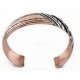 Handmade Certified Authentic Navajo Pure .925 Sterling Silver and Copper Native American Bracelet 24440-1 Handmade Certified Authentic Navajo Pure .925 Sterling Silver and Copper Native American Bracelet 24440-1