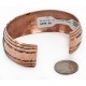 Handmade Certified Authentic Navajo Pure .925 Sterling Silver and Copper Native American Bracelet 24440-1 Handmade Certified Authentic Navajo Pure .925 Sterling Silver and Copper Native American Bracelet 24440-1
